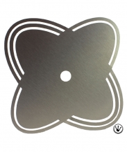 Nobledust Edelstahl-Designkohleteller - TWO FACE